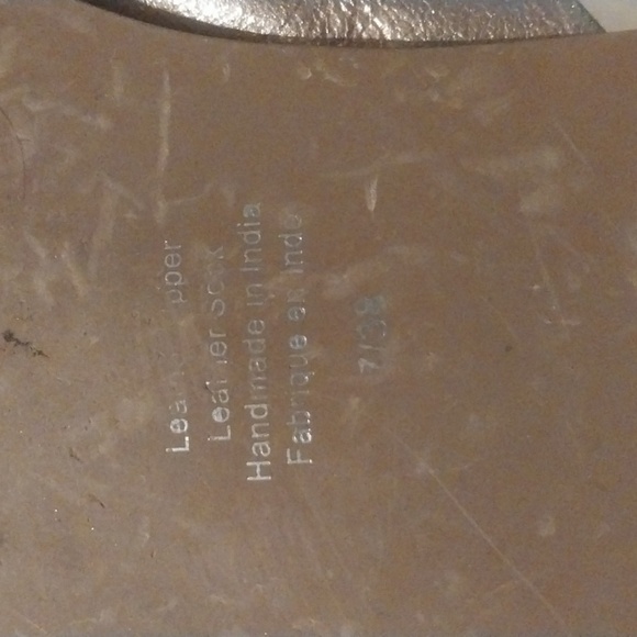 Jeffrey Campbell Womens Rose Gold Soft Leather Metallic Sandals Size 7 Handmade - Picture 7 of 8